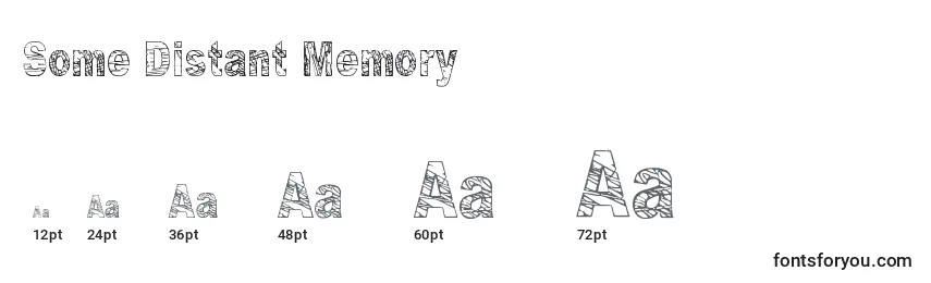 Some Distant Memory Font Sizes