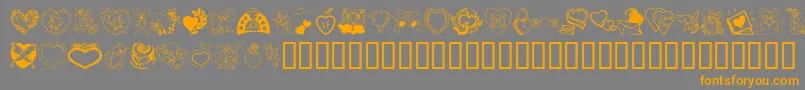Saiba mais sobre a fonte Someone Special Fonte Someone Special – fontes laranjas em um fundo cinza