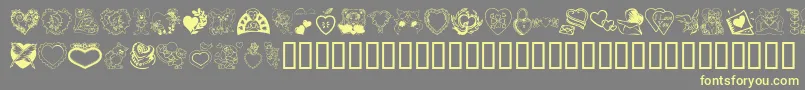 En savoir plus sur la police Someone Special Police Someone Special – polices jaunes sur fond gris