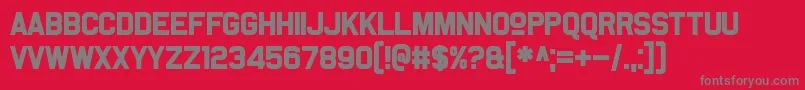 Somerton Dense df Font – Gray Fonts on Red Background