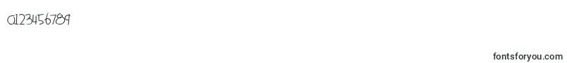 something blue bold-Schriftart – Schriften für Zahlen und Nummern