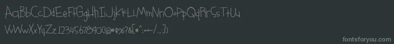 something blue bold Font – Gray Fonts on Black Background