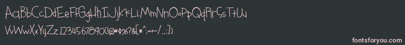 Шрифт something blue bold – розовые шрифты на чёрном фоне