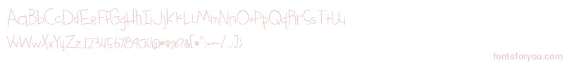 something blue bold Font – Pink Fonts on White Background