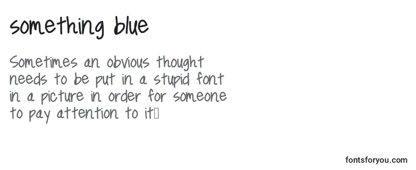 Something blue Font