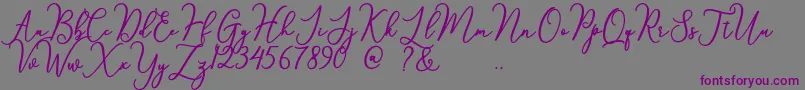 Шрифт something – фиолетовые шрифты на сером фоне