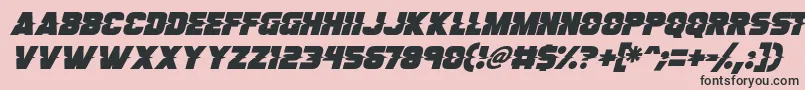 Son Of A Glitch Italic Font – Black Fonts on Pink Background