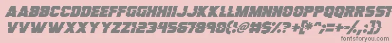 Son Of A Glitch Italic Font – Gray Fonts on Pink Background