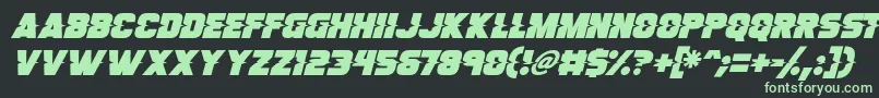 Fonte Son Of A Glitch Italic – fontes verdes em um fundo preto