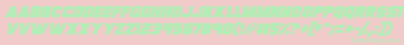 fuente Son Of A Glitch Italic – Fuentes Verdes Sobre Fondo Rosa