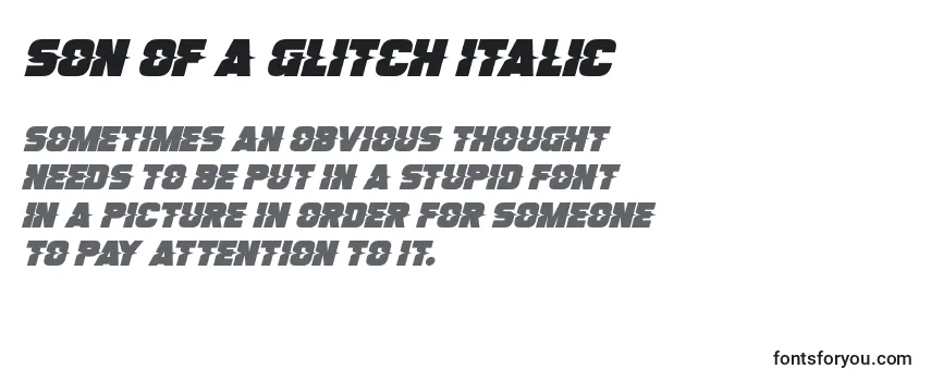 Son Of A Glitch Italic-fontti
