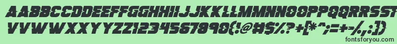 Police Son Of A Glitch Italic – polices noires sur fond vert
