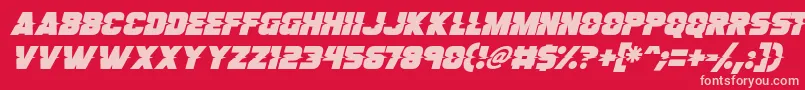 More about Son Of A Glitch Italic Font Son Of A Glitch Italic Font – Pink Fonts on Red Background