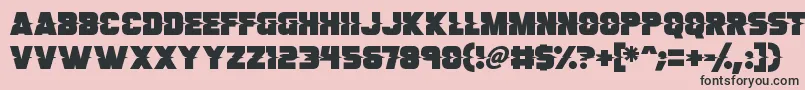 Son Of A Glitch Font – Black Fonts on Pink Background