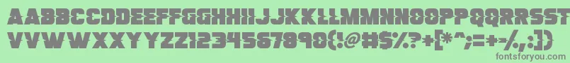 Son Of A Glitch Font – Gray Fonts on Green Background