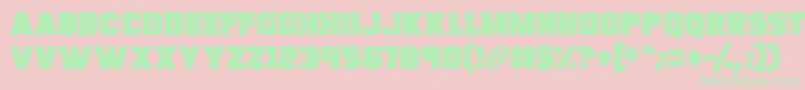 Son Of A Glitch Font – Green Fonts on Pink Background