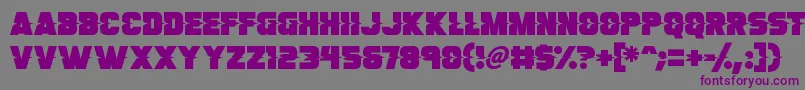 Son Of A Glitch Font – Purple Fonts on Gray Background