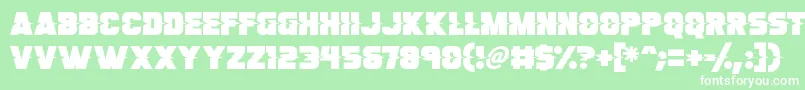 Son Of A Glitch Font – White Fonts on Green Background