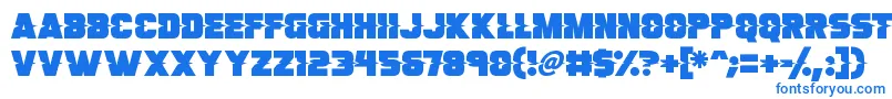 Son Of A Glitch-Schriftart – Blaue Schriften