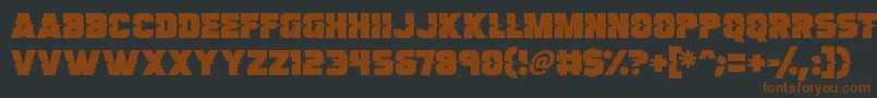 Son Of A Glitch Font – Brown Fonts on Black Background