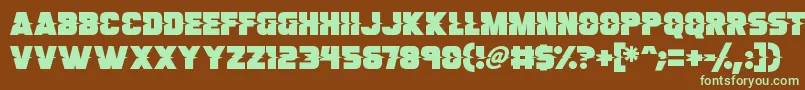 Son Of A Glitch Font – Green Fonts on Brown Background