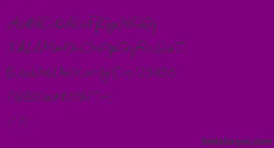 Sonata font – Black Fonts On Purple Background