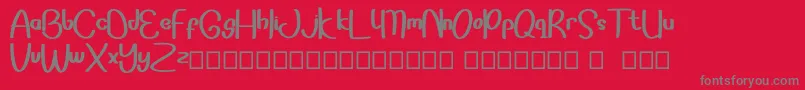 Sonddesip Font – Gray Fonts on Red Background