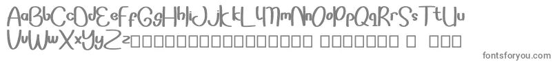 Sonddesip-fontti – harmaat kirjasimet valkoisella taustalla