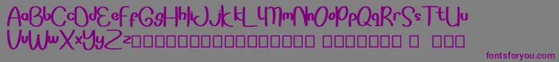 Sonddesip Font – Purple Fonts on Gray Background