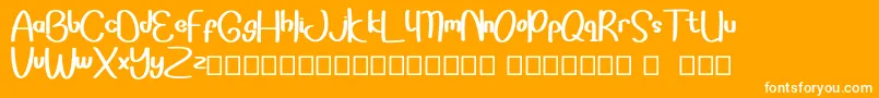 Sonddesip Font – White Fonts on Orange Background