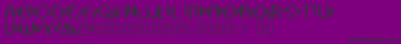 Sonddesip Font – Black Fonts on Purple Background