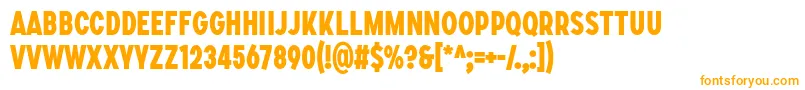 Więcej informacji o czcionce SONGER C ExtraBold Czcionka SONGER C ExtraBold – pomarańczowe czcionki na białym tle