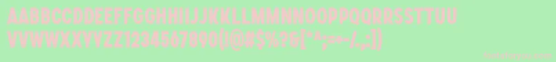 SONGER C ExtraBold Font – Pink Fonts on Green Background