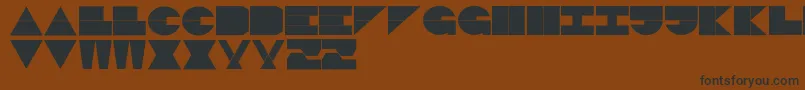 LogiBlack Font – Black Fonts on Brown Background