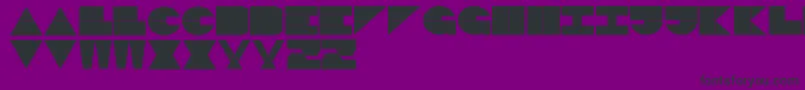 LogiBlack Font – Black Fonts on Purple Background