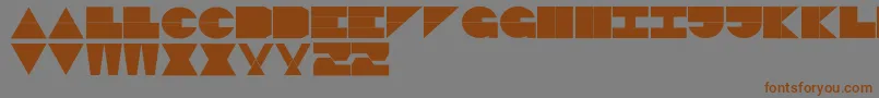 LogiBlack Font – Brown Fonts on Gray Background