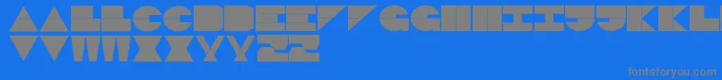 fuente LogiBlack – Fuentes Grises Sobre Fondo Azul