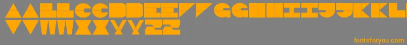 Police LogiBlack – polices orange sur fond gris