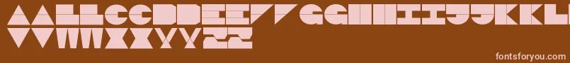 LogiBlack Font – Pink Fonts on Brown Background
