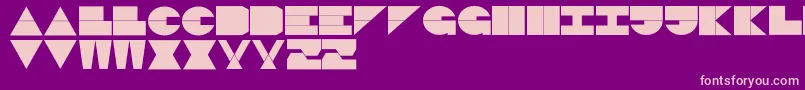 LogiBlack Font – Pink Fonts on Purple Background