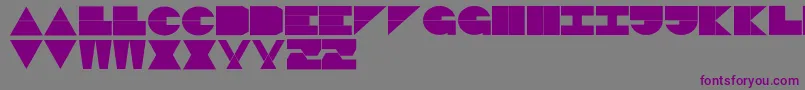 LogiBlack Font – Purple Fonts on Gray Background
