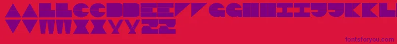 フォントLogiBlack – 赤い背景に紫のフォント