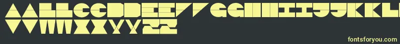 LogiBlack Font – Yellow Fonts on Black Background