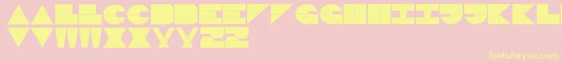 LogiBlack Font – Yellow Fonts on Pink Background