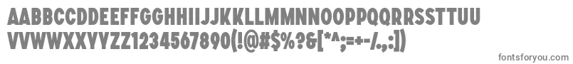 SONGER C Heavy Font – Gray Fonts on White Background
