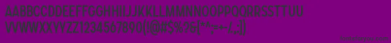 SONGER C Regular Font – Black Fonts on Purple Background