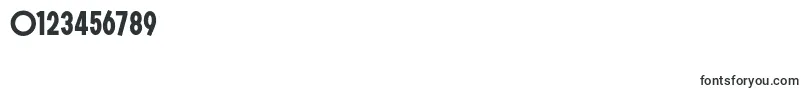Шрифт SONGER G Bold – шрифты для цифр и чисел