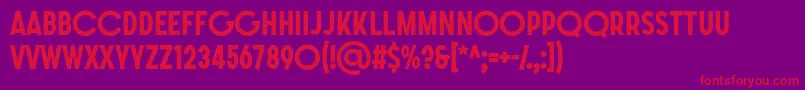 SONGER G Boldフォントについての詳細 フォントSONGER G Bold – 紫の背景に赤い文字
