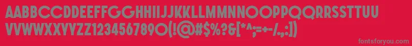 SONGER G ExtraBold Font – Gray Fonts on Red Background