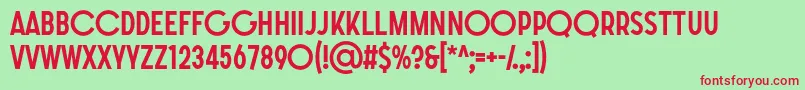 Lisätietoja SONGER G Medium-fontista SONGER G Medium-fontti – punaiset fontit vihreällä taustalla